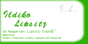 ildiko lipsitz business card